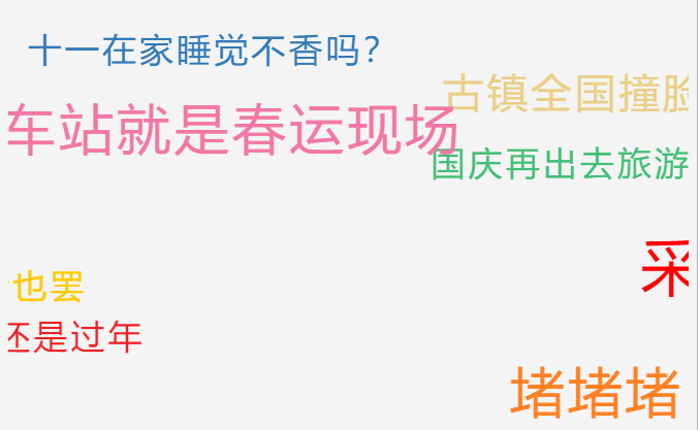 以上哪一条是你的心声？今年疫情原因，大家在家都憋坏了，面对8天长假，出去玩的心也变得更加“火热”。各大景区人满为患。翻翻自己的朋友圈不难发现，看了山，也看了海，当然看的最多的还数夹在山和海中的自拍，以及照片背景中的“芸芸众生”和“人头攒动”。随着巨大的客流高峰到来，景区的客运难题也随之摆在了大家的眼前。