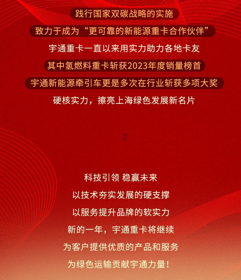 喜迎开门红 | 79台宇通重卡开赴上海