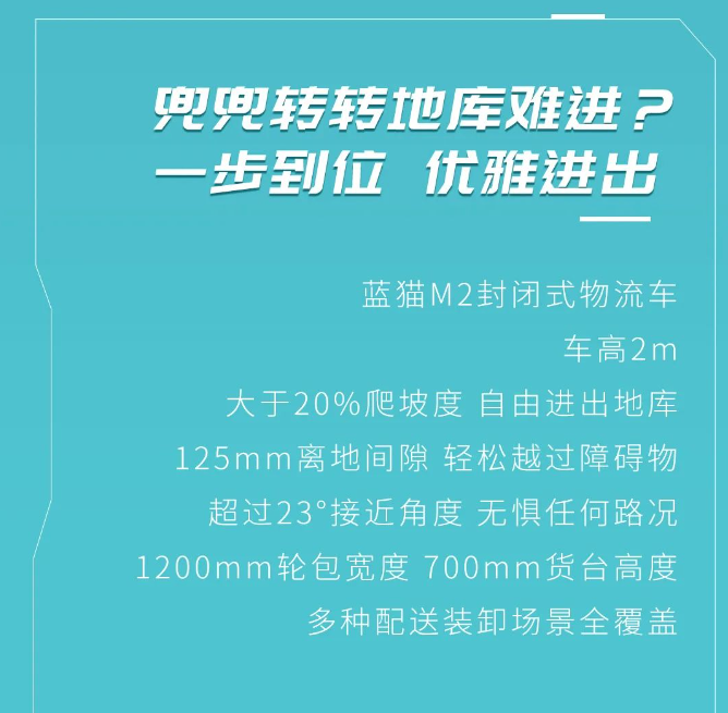 【江淮1van】不被定义！蓝猫M2封闭式物流车让运输不再设限！