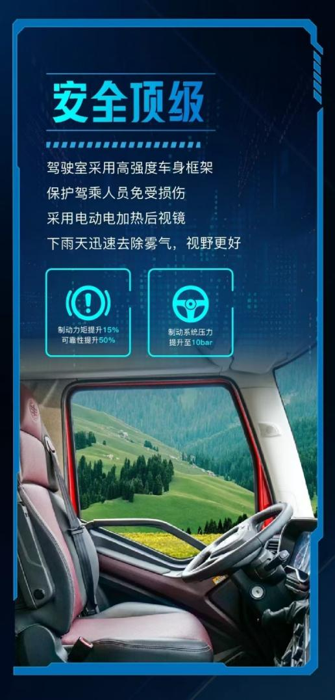 据悉，2024年1-8月，我国载货中重卡终端需求超8万辆，一汽解放累计销售载货车2.3万辆，并以29%的终端份额在载货市场摘得行业第一。解放一众产品中，J6V、J6G、J6L等载货车型在市场中出类拔萃，特别是J6V 8×4载货在颜值、舒适、节油、可靠、安全和长保养方面“面面出众”，被卡友们冠以高效运输重卡“六边形全能战士”。今天，我们就详细了解这款全能型产品